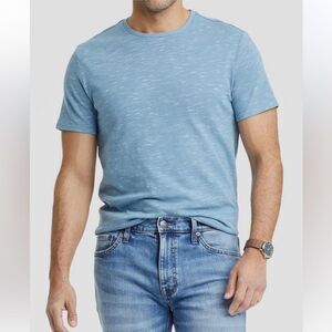 NWT Goodfellow Size Small Friendship Blue Crewneck Short Sleeve Dress Shirt